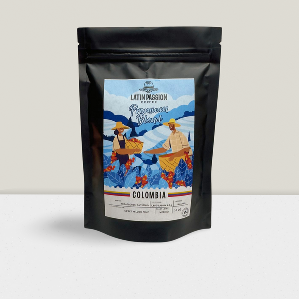 Latin Passion Premium Medium Roast Coffee | 100% Colombian Arabica