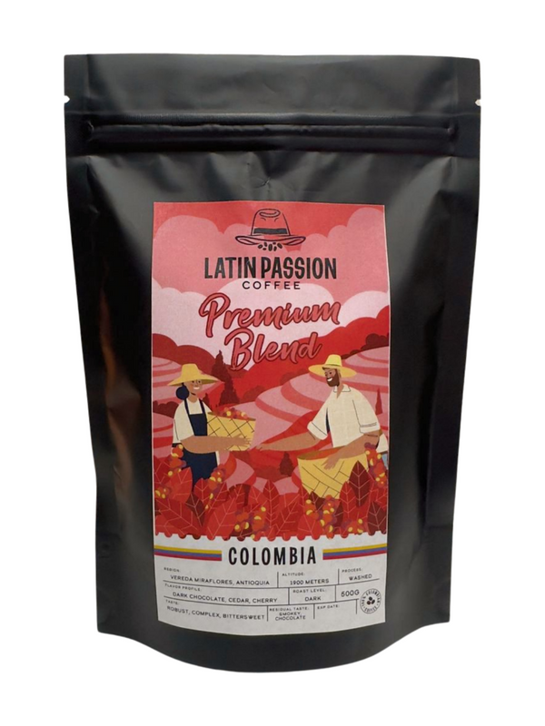 Latin Passion Premium Dark Roast Coffee | 100% Colombian Arabica