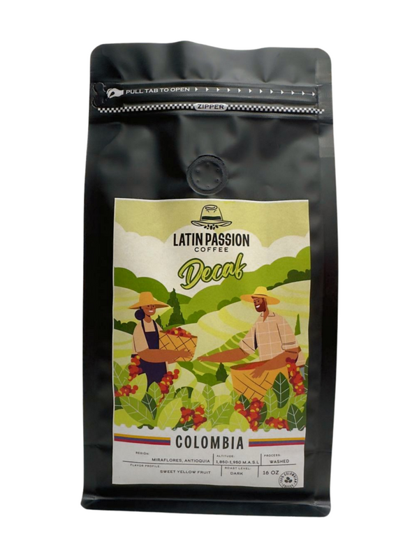 Latin Passion Premium Decaf Roast Coffee| 100% Colombian